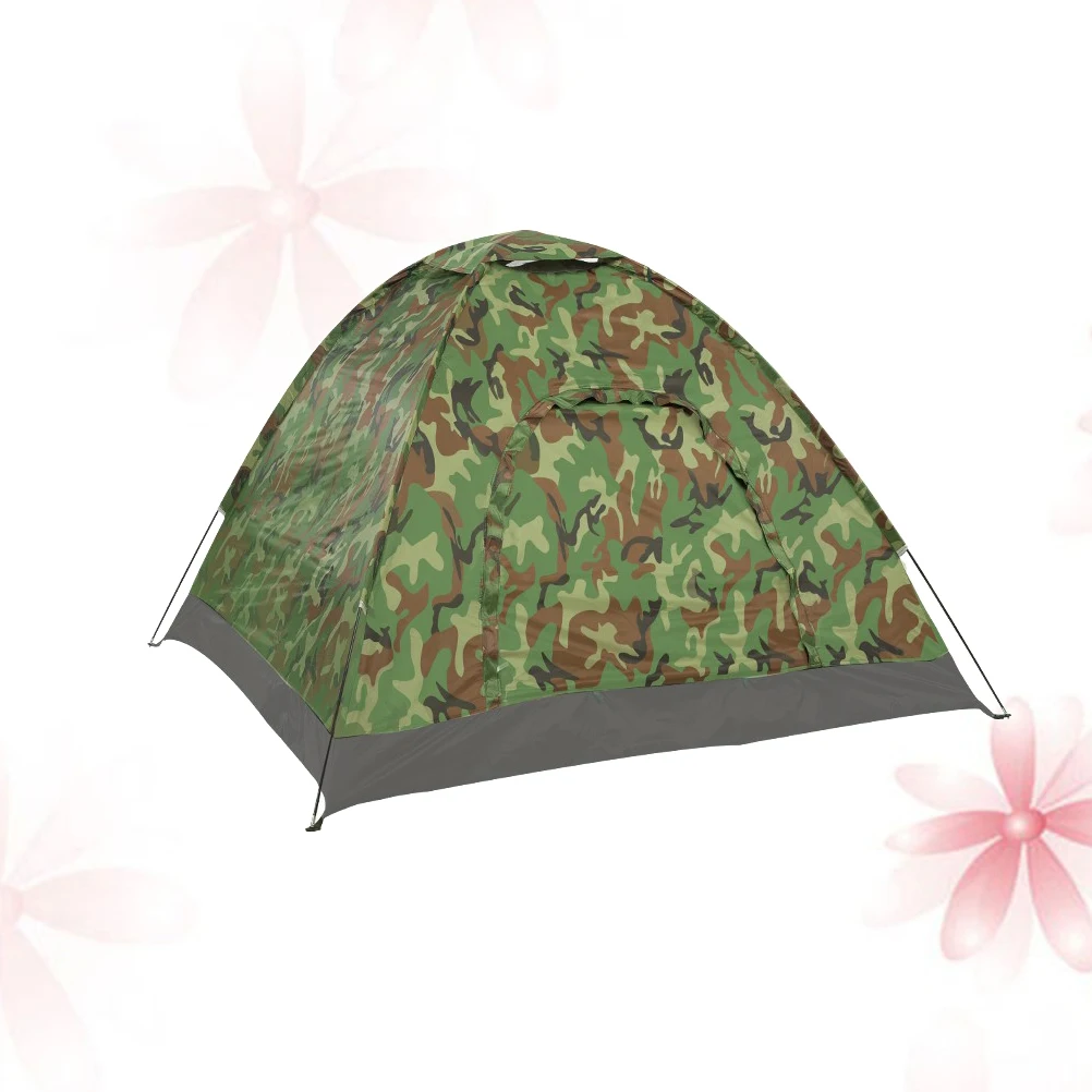 

Camouflage Tent Ground Stake Outdoor Double Hiking for One Person Instant Camping