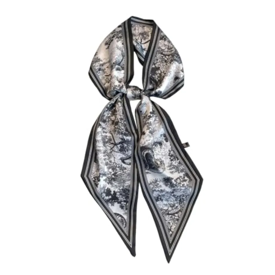 

JERLA Mulberry Silk Like Head Scarf Hair band Ribbon Women's Fashion Neck Satin Scarfs for Bag Hair handbag Scarves