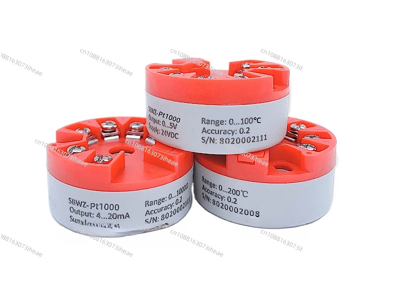 

Jingfeng Pt1000 Platinum Thermistor Temperature Transmitter 4-20mA Voltage 0-5V/10V Integrated Conversion Module