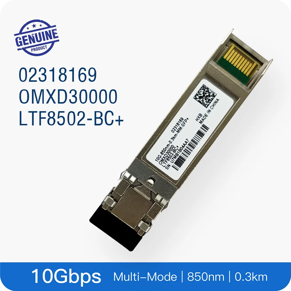 HW 02318169 LTF8502-BC+ Original HUA_WEI Optical Transceiver SFP+ 10GBase MM Multi-Mode Module 850nm 0.3KM Duplex LC