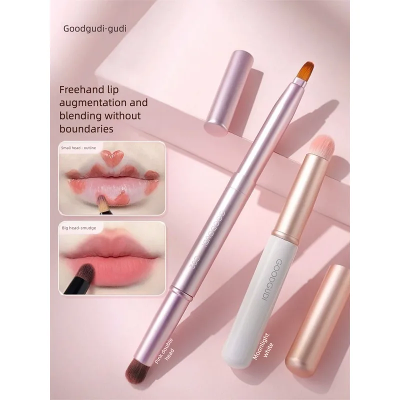 Goody Dual-Head Retractable Lipstick Portable Lip Liner with Small Brush Cap Included Makeup Blending Tool