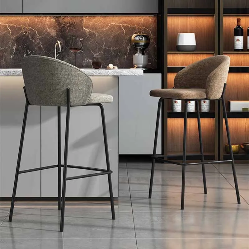 Chaise de Bar Minimaliste pour Réception de Jardin, Mobilier de Maison Moderne, de Luxe, de Styliste, du Milieu du Siècle, pour Chambres Relaxantes