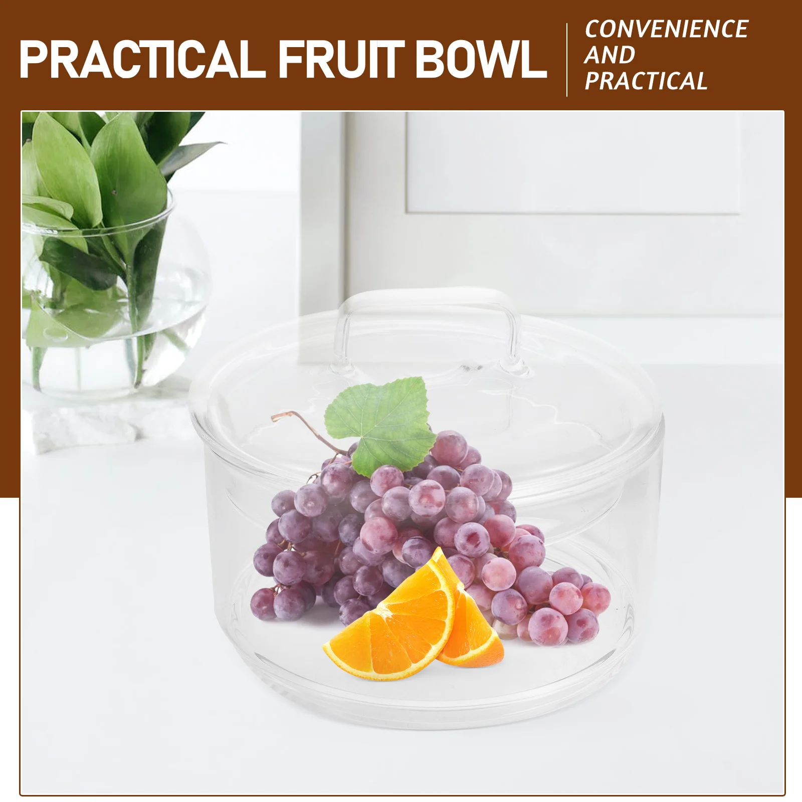 

Premium Glass Fruit Bowl Deep Transparent Design for Snacks Salads Yogurt Serving Bowl Household Decorative Tableware Set