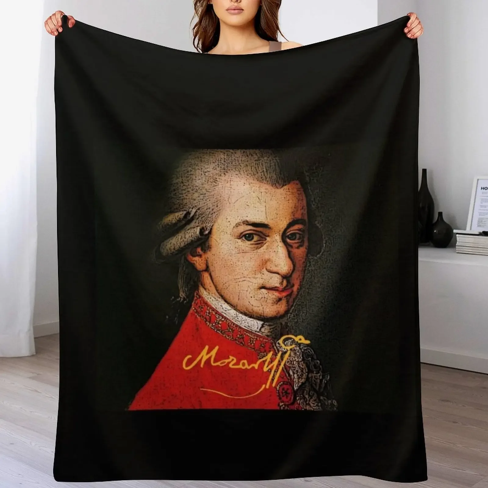 

Mozart Throw Blanket Beach Stuffeds warm winter Picnic Blankets