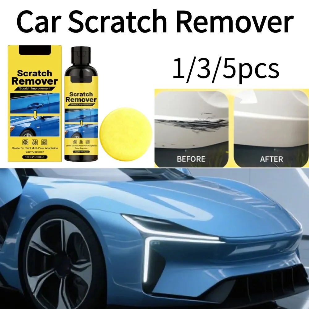 Car Paint Scratch Repair Polish 100g Kit Restores Gloss and Color Gentle on Surface Multi Purpose Formula for Daily Vehicle Care