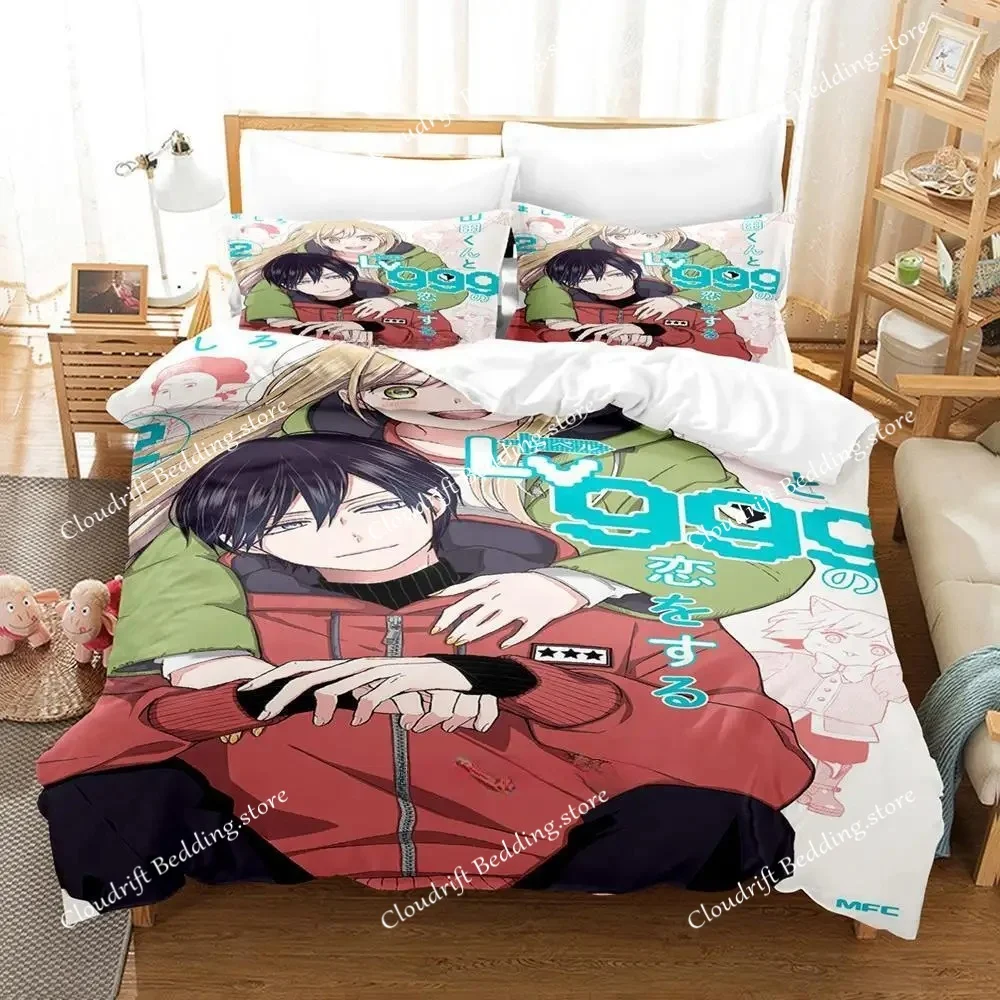 

My Love Story With Yamada-kun At Lv999 Bedding Set Single Twin Full Queen King Size Bed Set Adult Kid Bedroom Duvet Cover Sets
