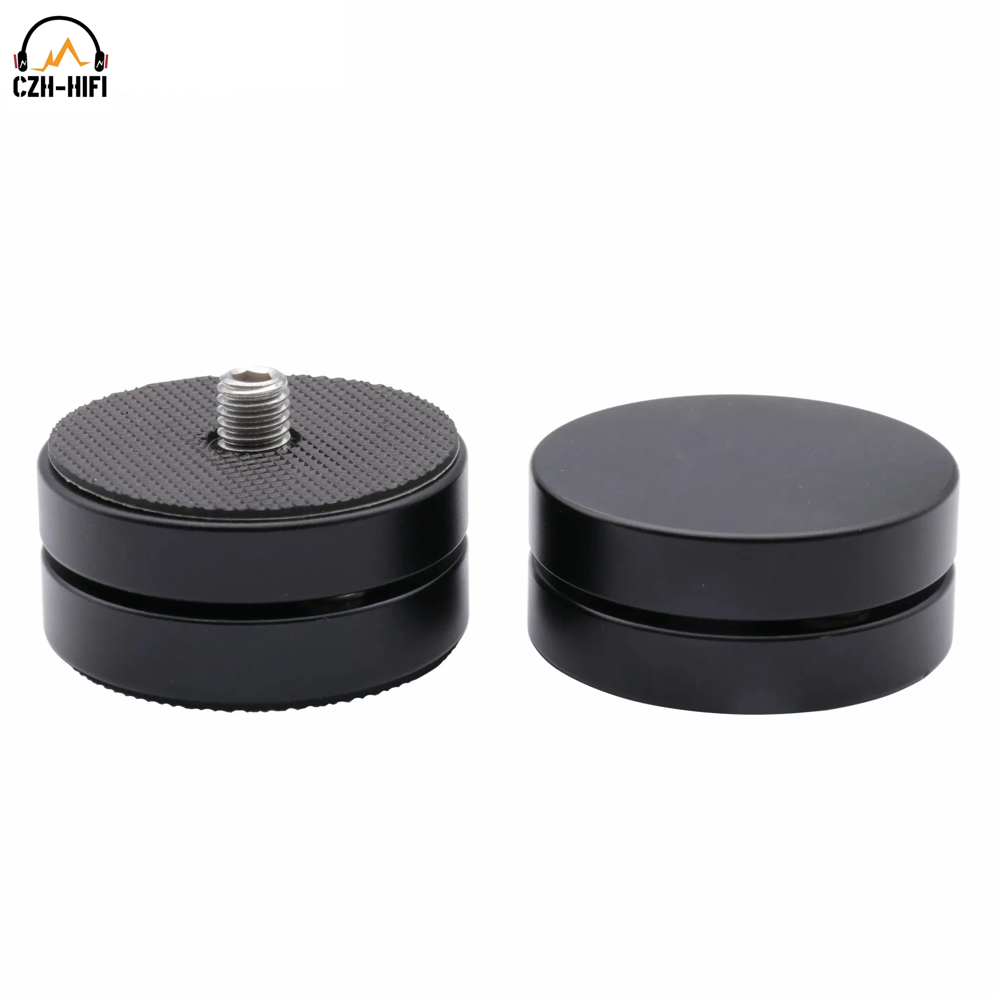 Suporte de isolamento de liga de alumínio e magnésio, 4 unidades, 45mm, base de pico, cone, pés, tapete para amplificador de alto-falante, gravador de plataforma giratória dac