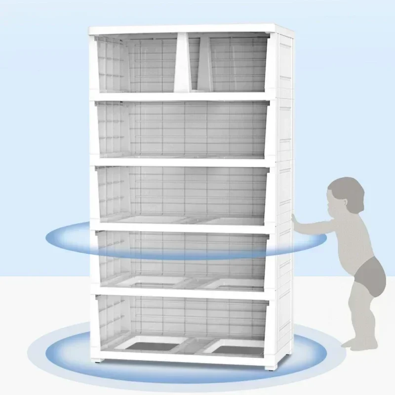 

Шкаф для хранения, бытовой пластиковый органайзер для хранения в гостиной, многослойный органайзер для хранения с зазором в продаже