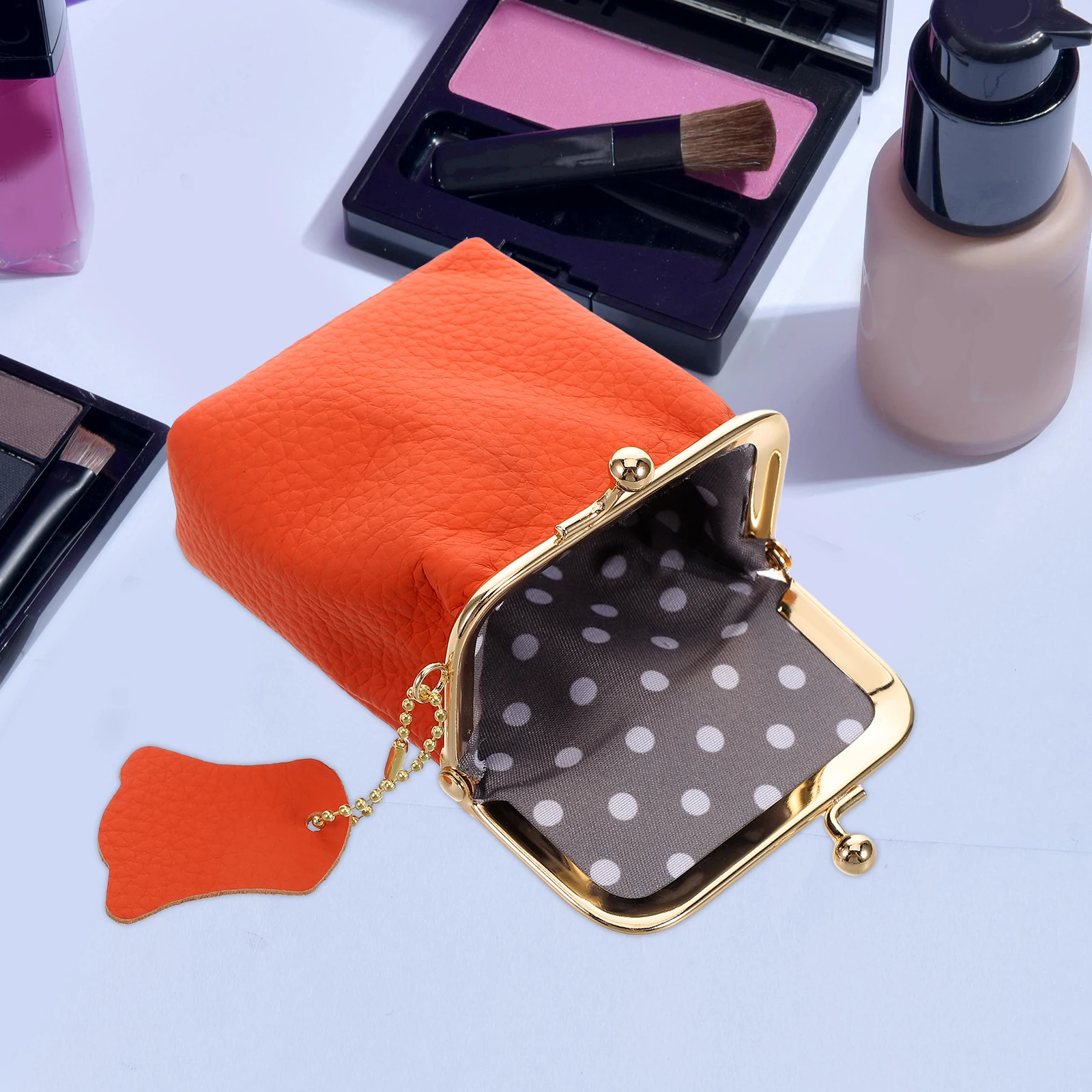 

Perfume Storage Bag Lipstick Holder Coin Purse Portable Mini Bags For Lipstick Makeup Travel Vintage Case Square Key Pouch Women