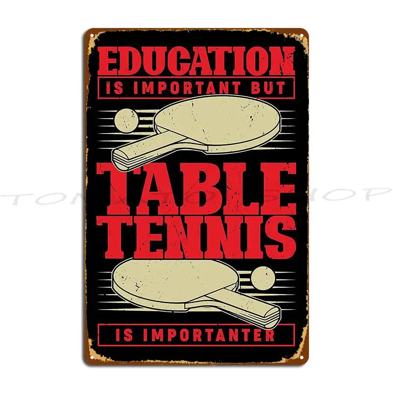 You're The Ping To My Pong Funny Table Tennis Pun Metal Sign Club  Garage Create Personalized  Tin Sign Poster