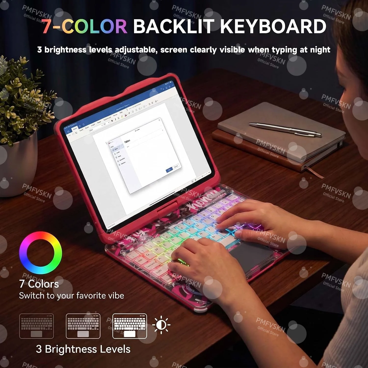 Backlit Transparent Magic Keyboard Case For iPad 11 A16 2025 Air 11