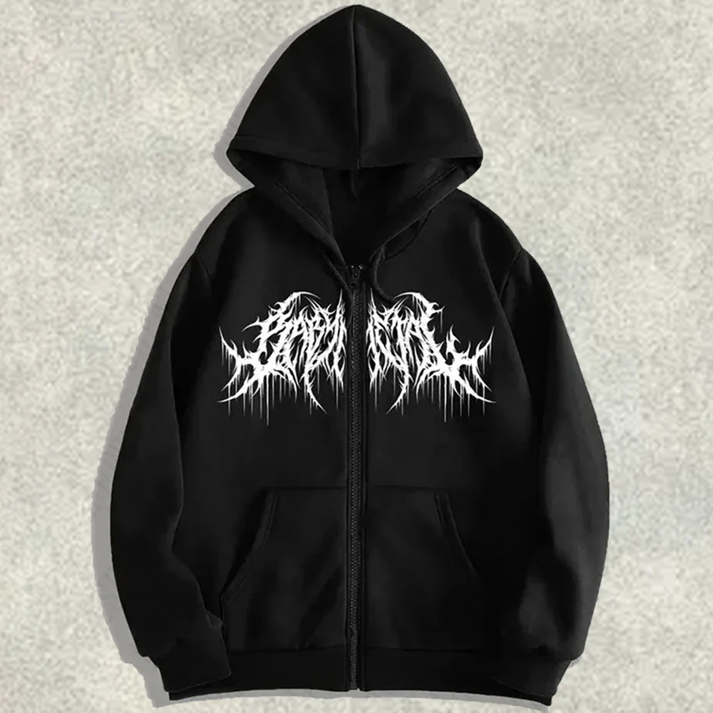 

Sudadera Con Capucha Y2K Hombre Ropa Con Estampados Grá Sana Estilo Хип-Хоп Gótica Gótica Manga Larga Invierno Calle Alta