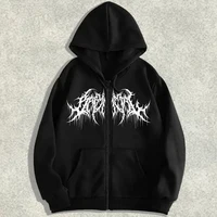 Sudadera Con Capucha Y2K Hombre Ropa Con Estampados Gráficos Estilo Hip Hop Gótica Manga Larga Invierno Calle Alta