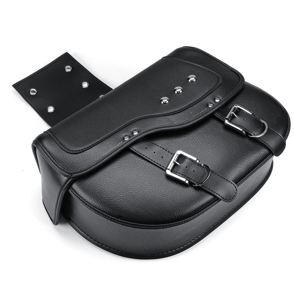 2pcs Universal Motorcycle Saddlebag PU Leather Side Saddle Bag Storage Luggage Bag for Honda/Suzuki/Kawasaki/Yamaha