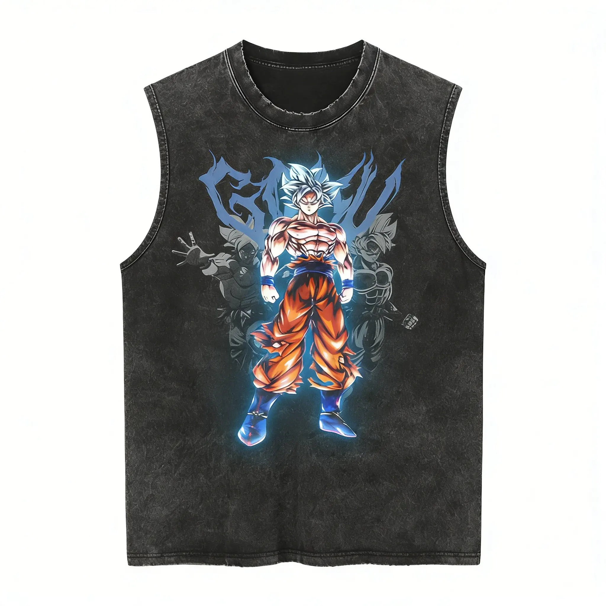 Sommer 2026 Harajuku Cartoon Warrior Gym Tanktop für Herren und Damen Y2k Gewaschenes Loses Ärmelloses Shirt Streetwear Hip Hop Lässiges Workout-Oberteil – Detail 30