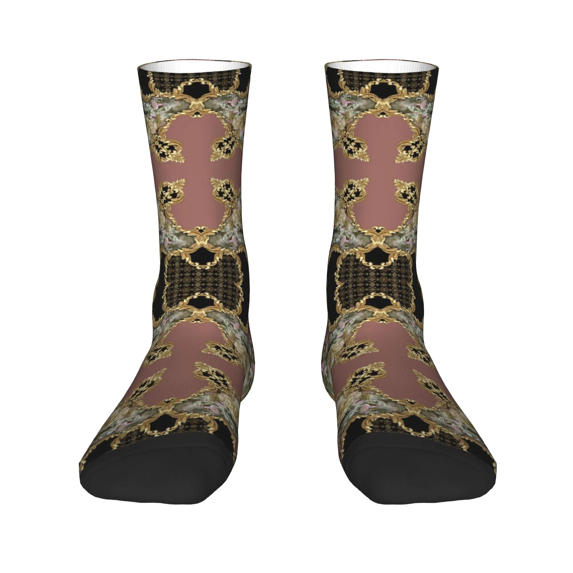 

Funny Men's Baroque Art Painting Dress Socks Unisex Warm Breathbale 3D Print Crew Socks