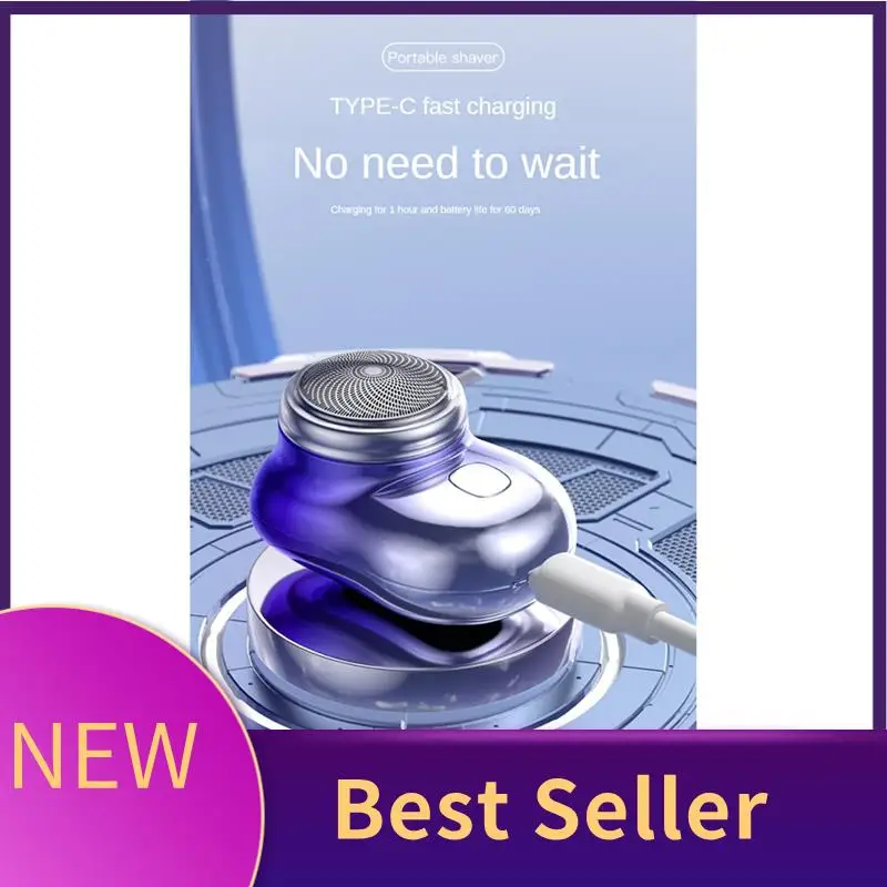 

B46C Портативная USB-электробритва Мини-бритва Дорожная бритва для мужчин Карманная электробритва Триммер для бороды Цифровой дисплей (C)