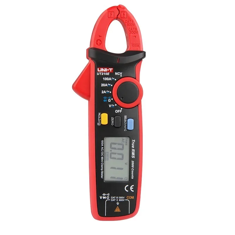 UNI-T UT204+ UT210E UT210D Clamp Meter AC/DC Current Voltage Tester Auto Range Multimeter VFC Electrical Instruments