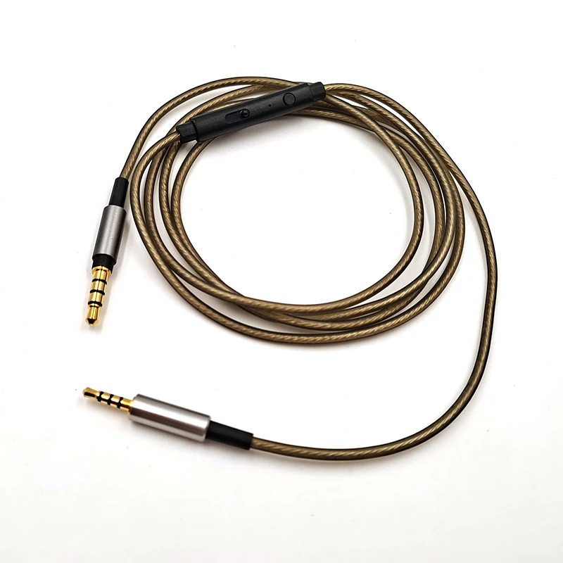 ل AKG JBL دينون Sennheiser الإبداعية LIVE2 Y50 Y55 E50 D340 D320 PXC550 سماعة استبدال 3.5 مللي متر إلى 2.5 مللي متر كابل مطلي بالفضة