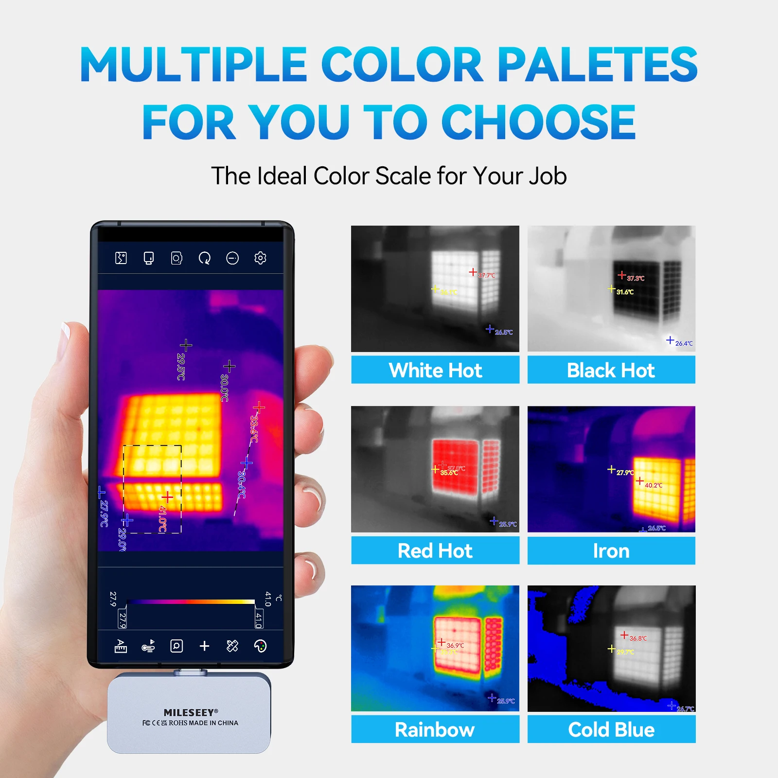 Mileseey IR Camera TR256i ,Temperature Detector For Industrial PCB Floor Heating. Suitable for  Android Phone