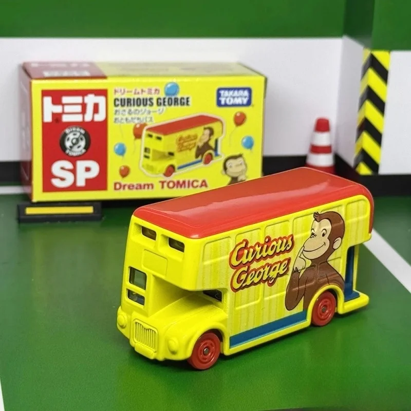 Takara Tomy Tomica Dream Tomica SP Autobus Przyjaciele Georgego z Podziwem Buldożery Mini Metalowe Modele Samochodów Zabawki Prezenty Urodzinowe dla Dzieci