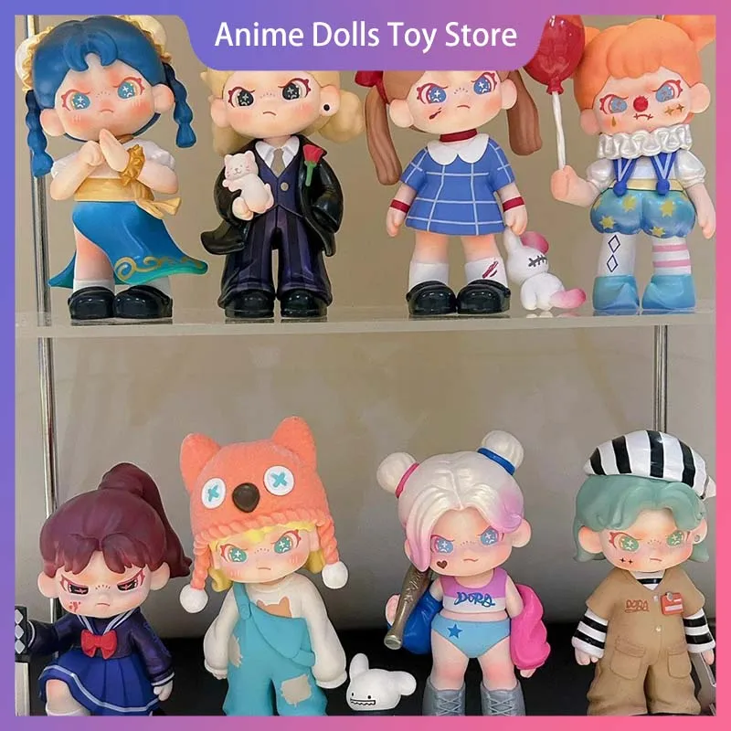 

Dora Rejecting Labels Series Blind Box Cartoon Figure Kawaii Model Toy Collection Desktop Ornament Decoration Toy Birthday Gift