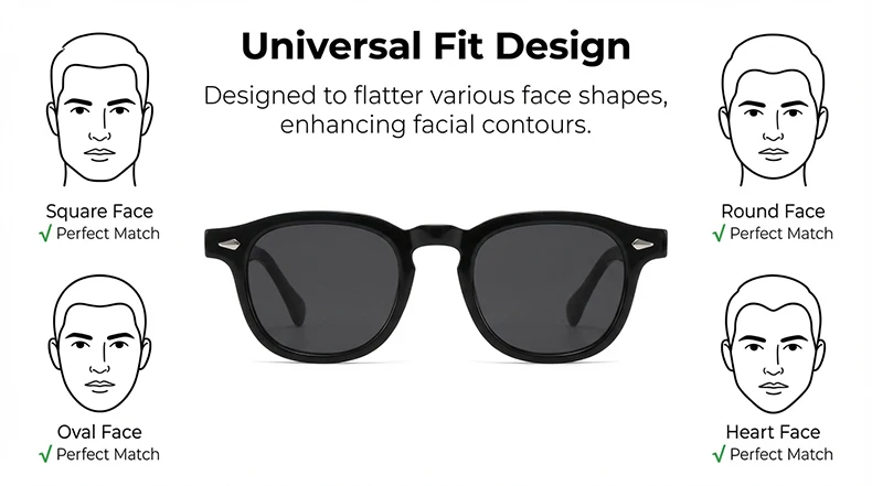 2026 Modische Vintage Quadratische Sonnenbrille für Herren – Klassische Kleine Runde Rahmen-Sonnenbrille mit Nieten – Luxuriöse Designer-Sonnenbrille mit Farbwechsel-Funktion – Detail 7