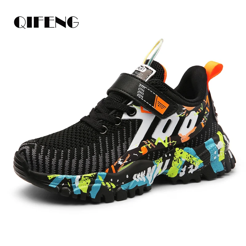 Children Running Shoes Boys Teenager Light Sneakers Winter Kid Summer 8 9 12 Big Children Air Mesh Autumn Sport Footwear Tenis