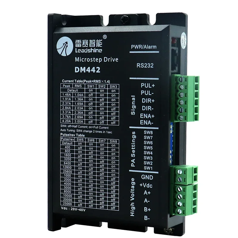 1.46~4.2A Two Phase Open Loop Digital Stepper Motor Driver DM442 Drive For Nema 23 Stepper Motor