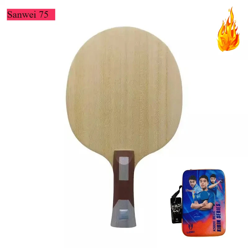 

SANWEI75-Authentic Table Tennis with Built-in Bottom Plate, 3D Carbon Arc Ring, Fast Attack, Professional Table Tennis