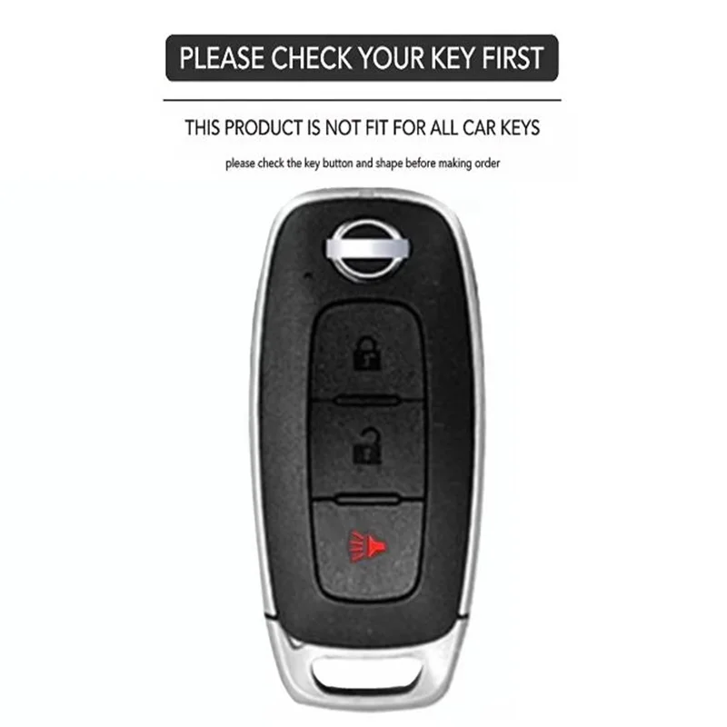 Leather Car Remote Key Case for Nissan X-TRAIL SYLPHY Altima Qashqai Pathfinder Kicks Ariya 2022-2026 Keychain Cover Shell Fob