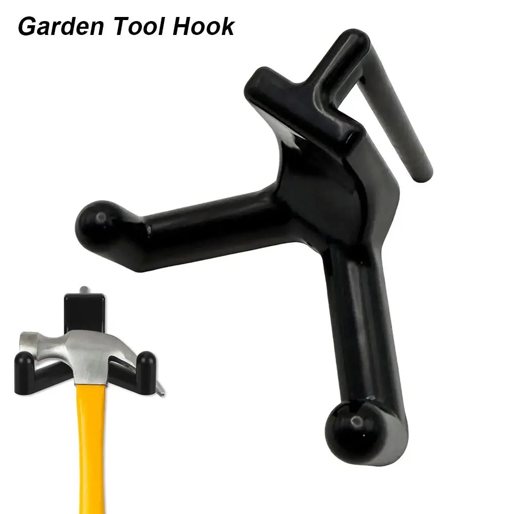 ตะขอแขวนอุปกรณ์ทำสวนแบบประหยัดพื้นที่ 1 ชิ้น ทำจากพลาสติก สำหรับแขวนเครื่องมือทำสวน ตะขอเก็บของสำหรับเครื่องมือไฟฟ้าและพลั่ว