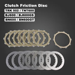 TRK 502 Motorcycle Clutch Friction Disc Steel Plate Kit For Benelli BJ600 BJ600GS BN600 BN600GT Stels 600 BJ500 TNT 600 TNT600