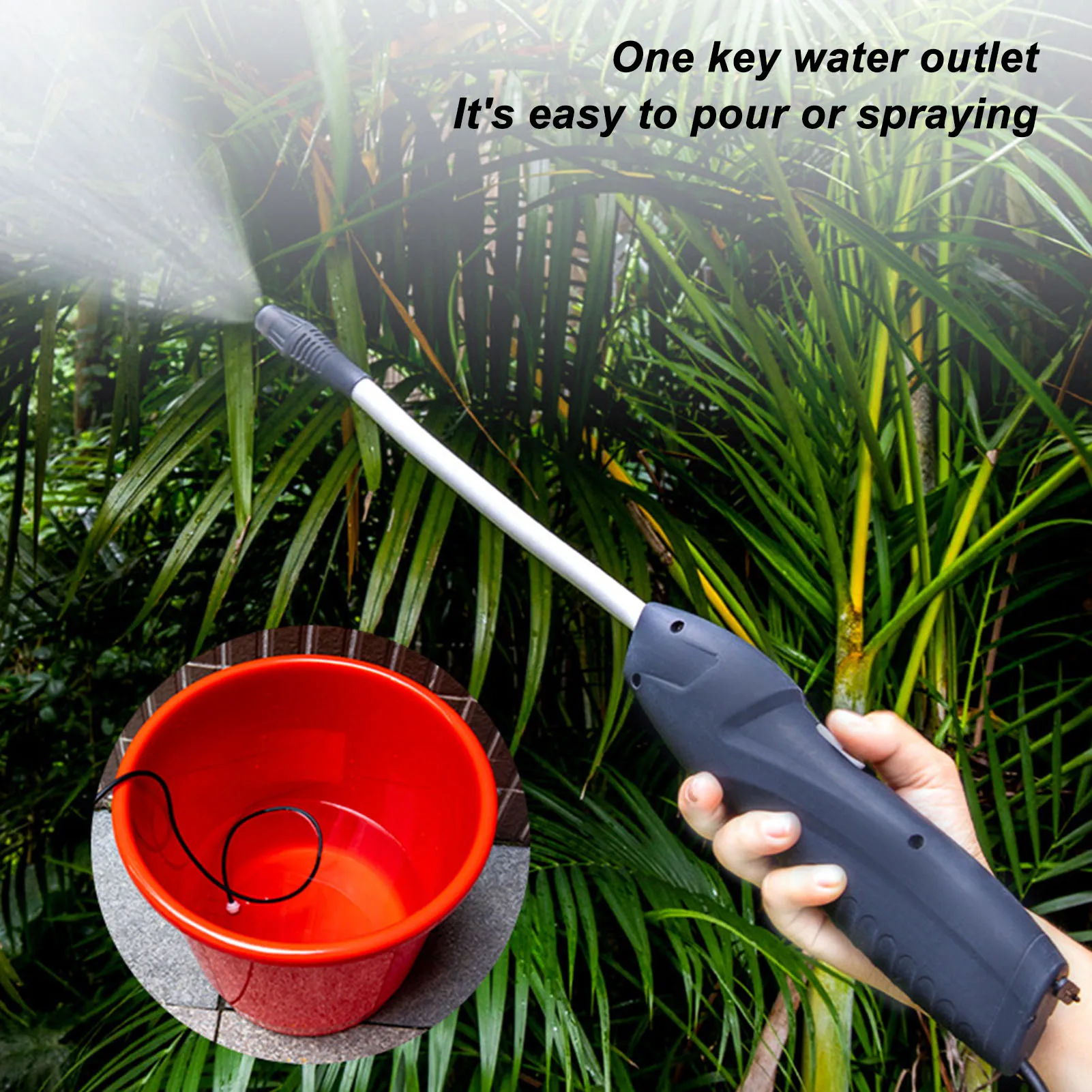 Automatic Electric Sprayer Bendable Watering Lithium Rechargeable Water Sprinkler Sprayer 500mAh Watering Electric Sprayer