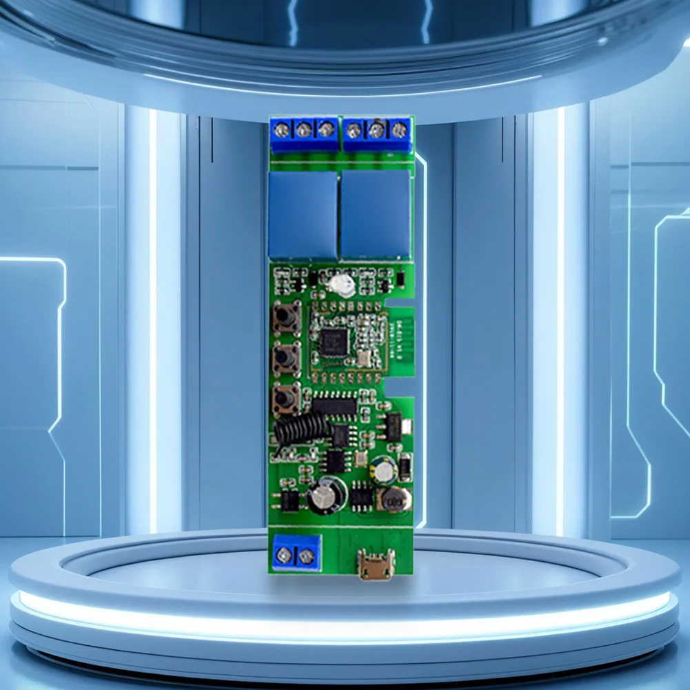 

2CH WiFi/Zigbee Smart Switch Module AC/DC 7-32V Timer Switch Module Relay Timer Module DIY Smart Home Automation for Door Access