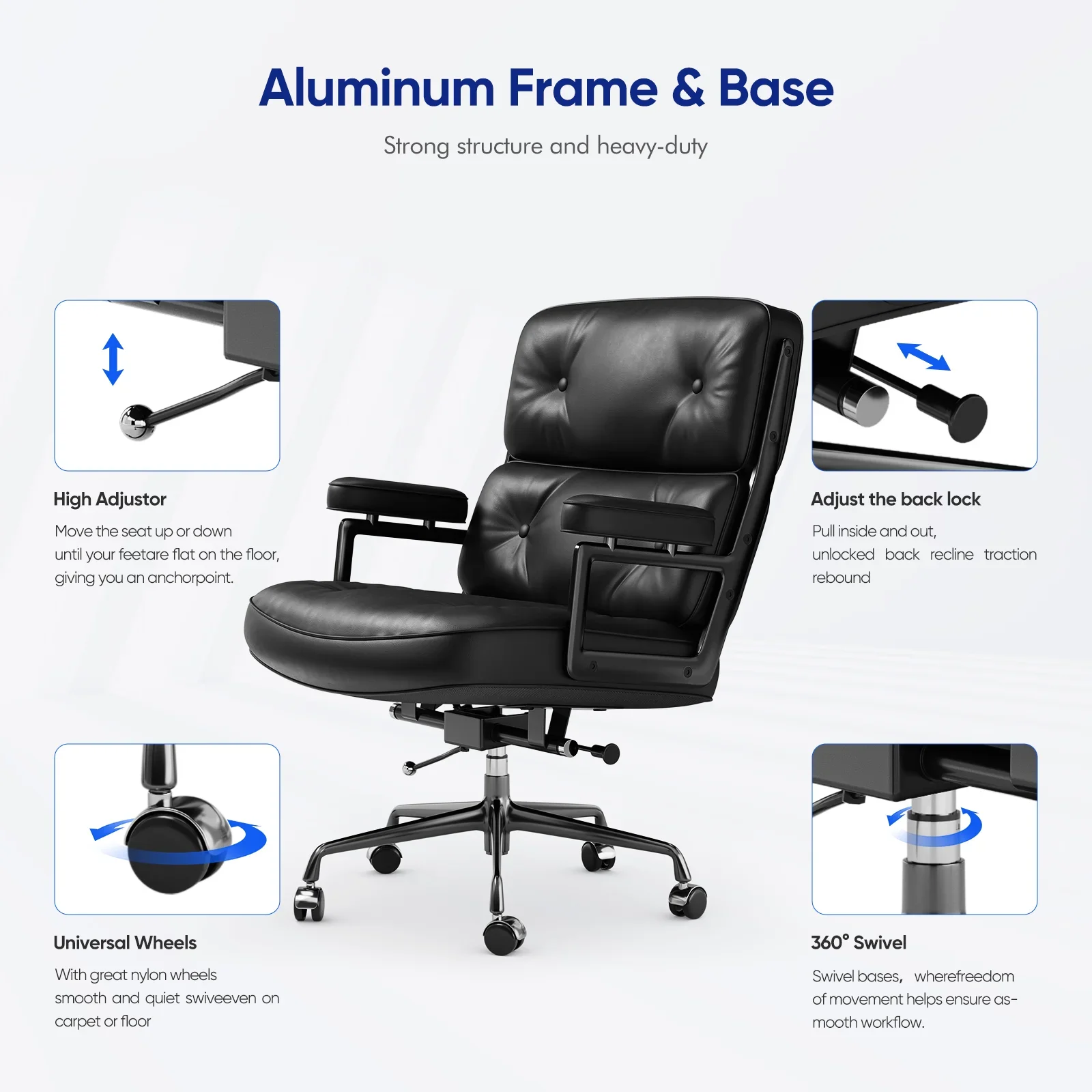 Genuine Leather Lobby Office Computer Chair Home And Office Executive Desk Chair Office Chair Furniture