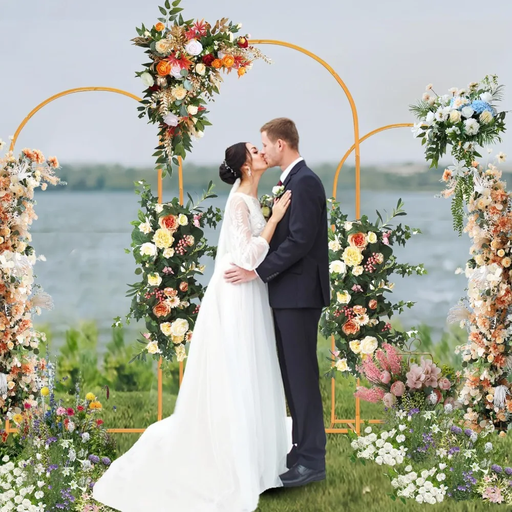 

Wedding Arches Backdrop Stand, Arch Frame Square Balloon Stand for Birthday Party Wedding Graduation Ceremony Decoration