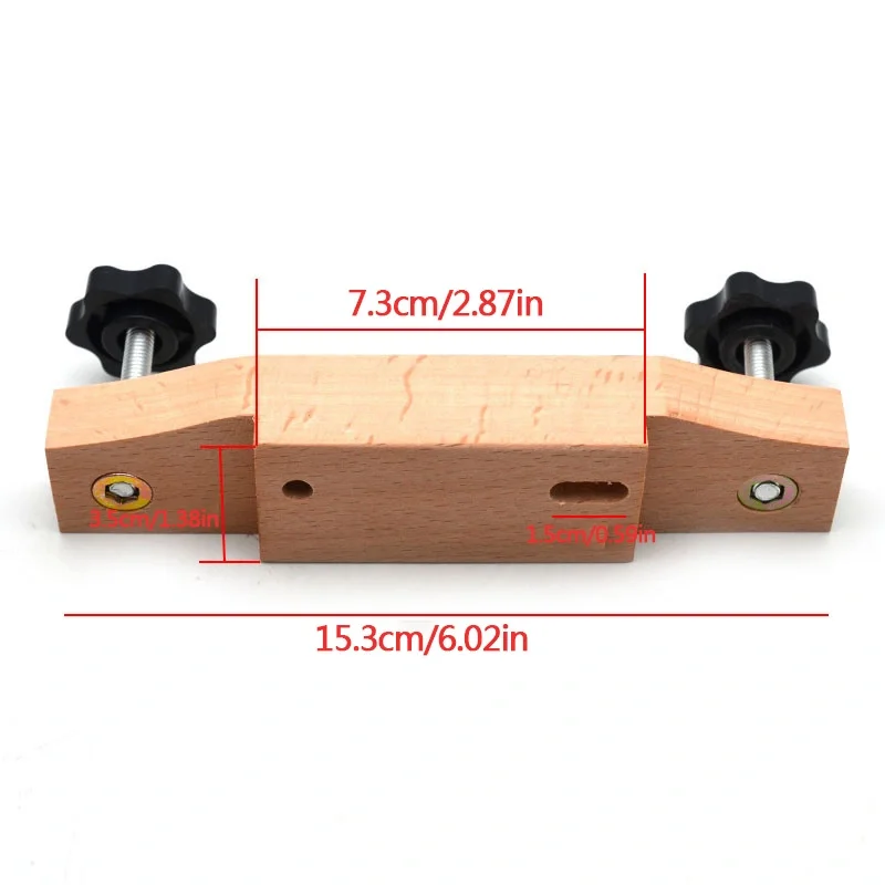 Wood Guitar Bridge Clamp Entry Level Bridge Clamp Acoustic Luthier Tools with Cork Gasket L-Wrench for Classical/Acoustic Guitar view 6
