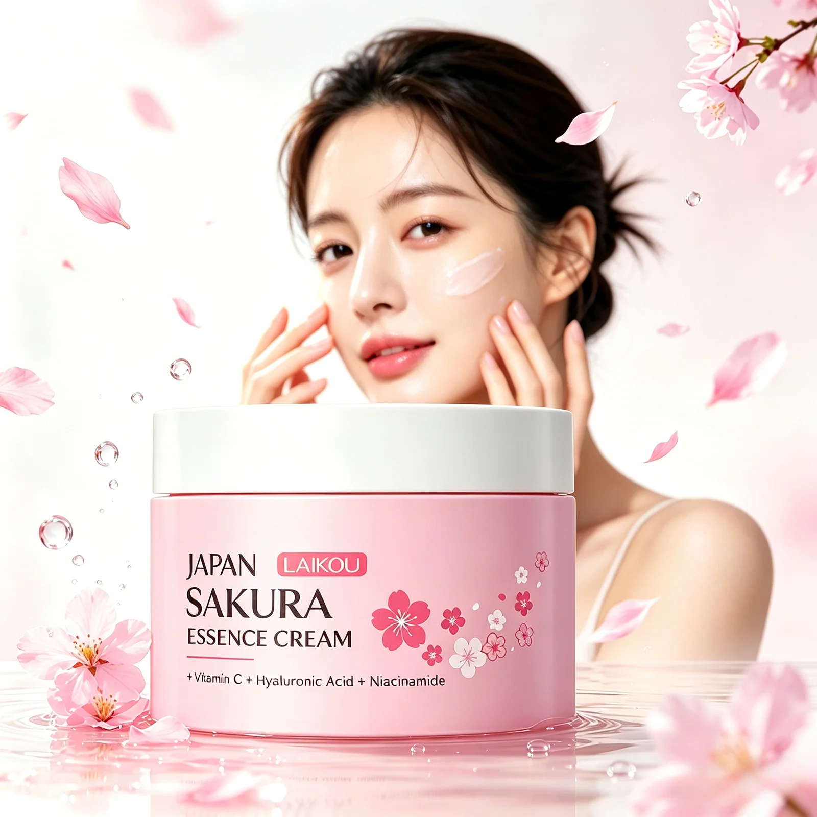 Skincare Niacinamide - LAIKOU Crema Essenza di Sakura Giapponese,