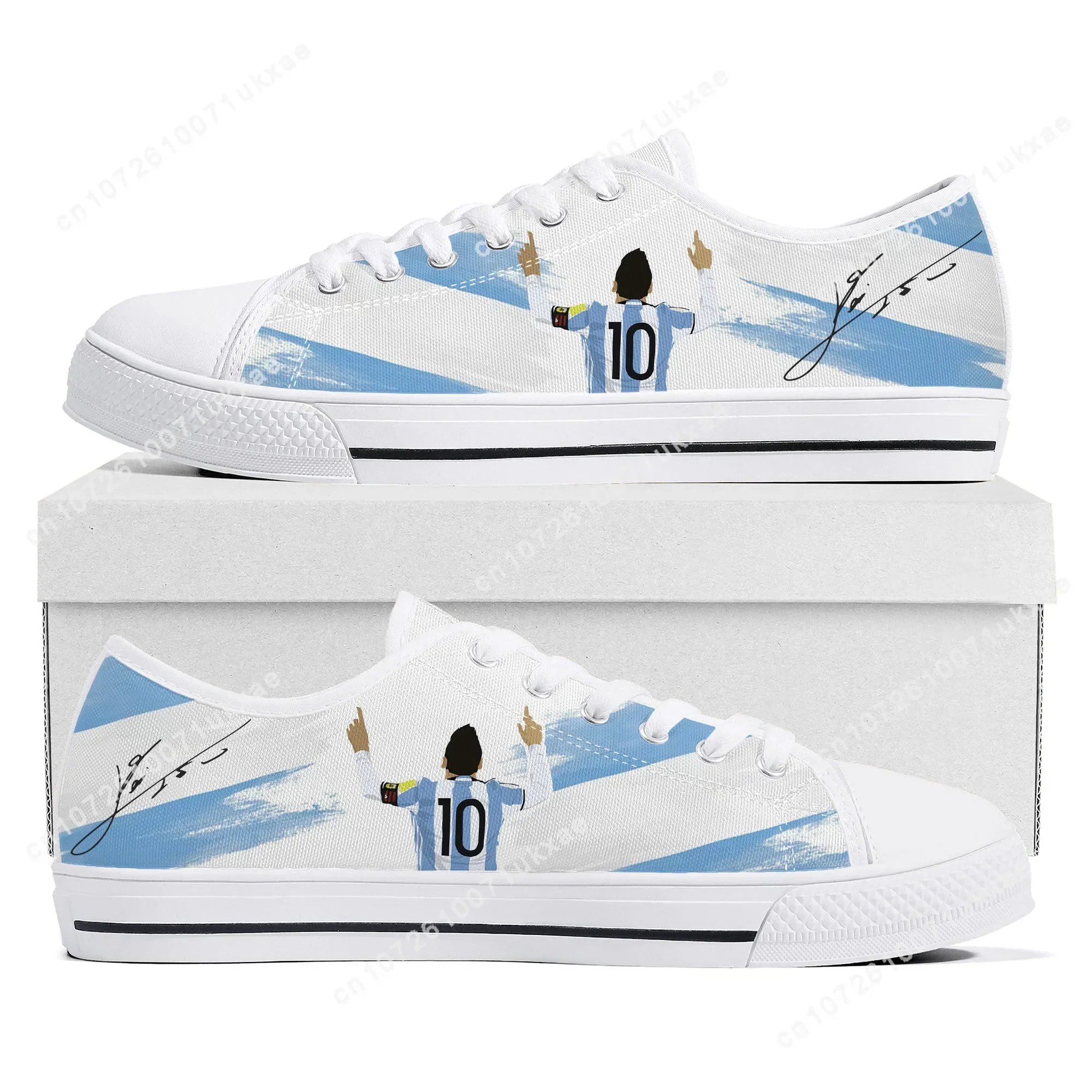 Internacional Soccer Football Miami No 10 Argentina Low Top Sneakers Mens Womens Teenager Canvas Sneaker Casual Customize Shoes