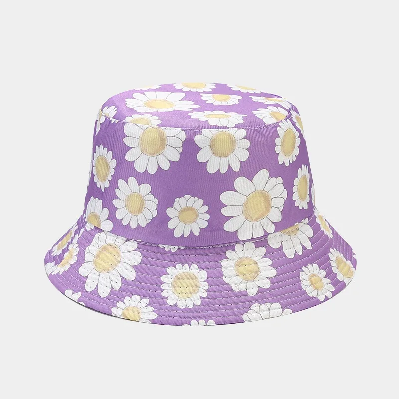 2023 10 Styles Cotton Flower Print Bucket Hat Fisherman Hat Outdoor Travel Sun Cap For Men And Women 86