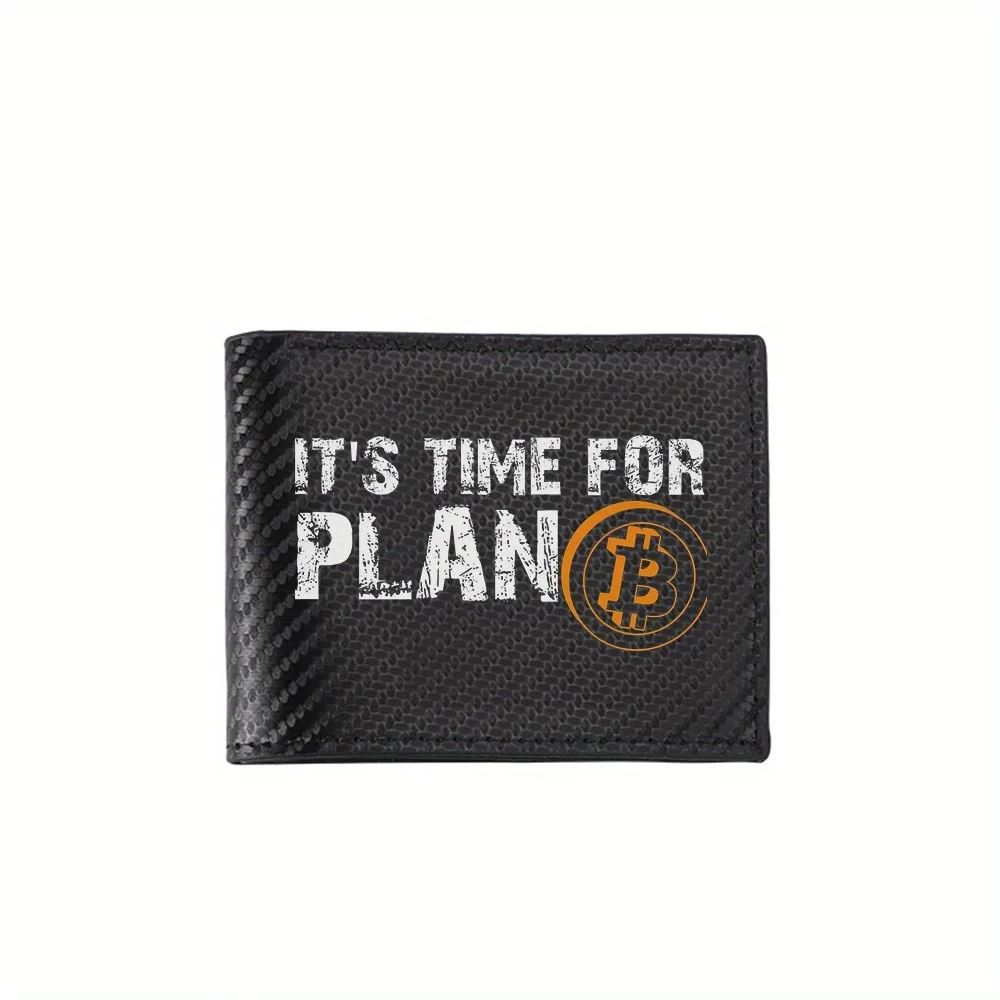 

Биткойн символ план времени для мужских кошельков простой бизнес современный стильный дизайн с принтом подарки для отца, парня, Рождества L