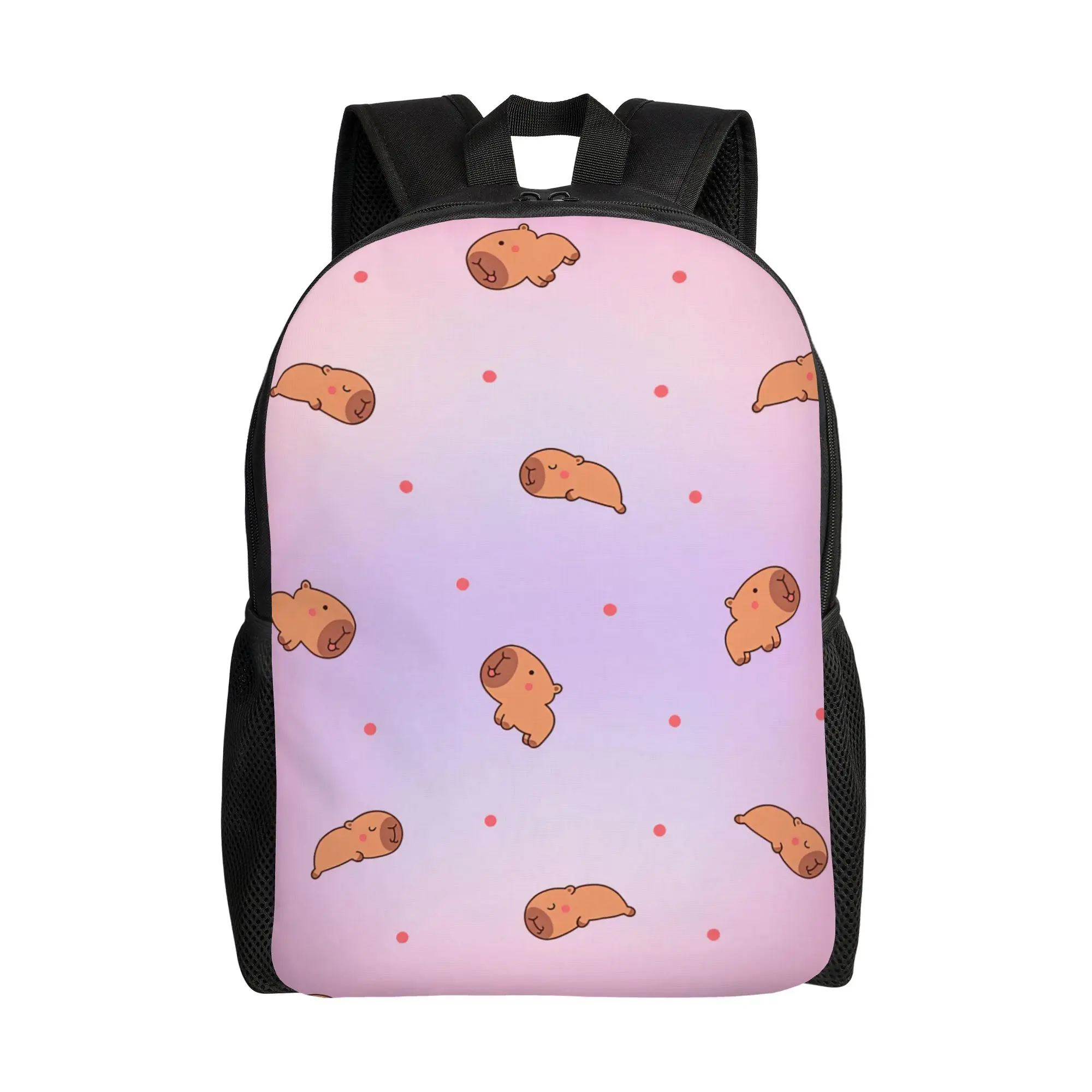

Kawaii Capybara Cool Backpack Durable High School Business Daypack for Men Women Laptop Computer Shoulder Bag