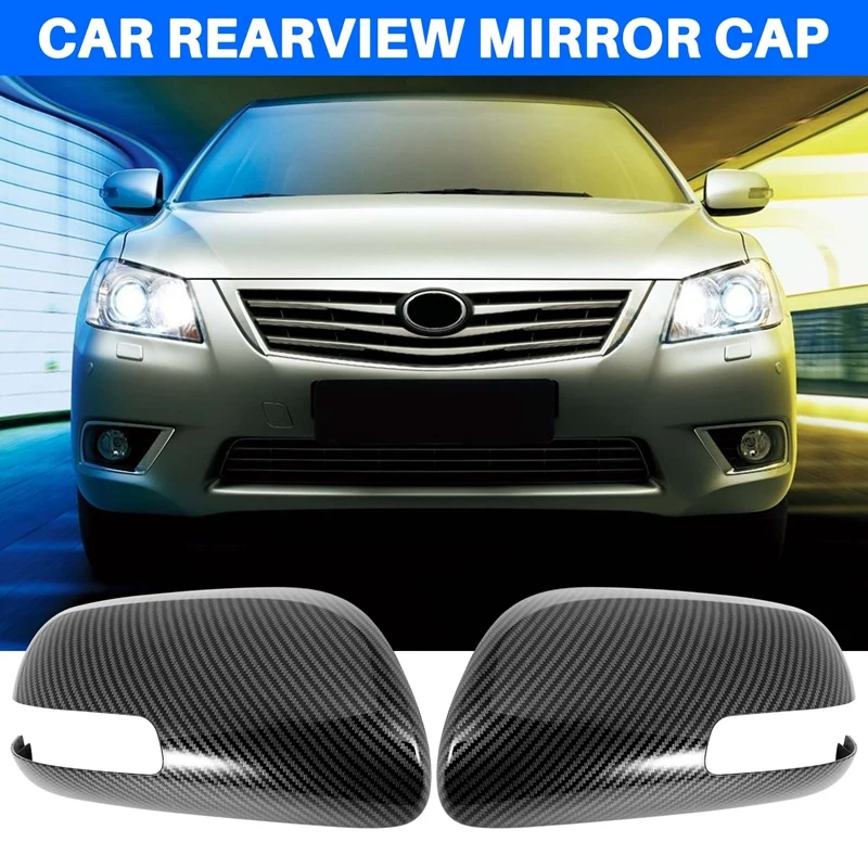 1 Pair Rearview Side Mirror Case Housing Cover For Toyota Vios 2008-2013 Aurion Camry Asian Model 2006-2011