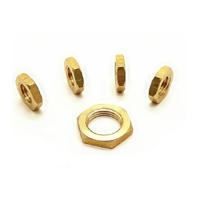 Brass fine thread thin nut GB808 copper and cap lighting thin thread thin nut M8M10M12M14M16M18M20