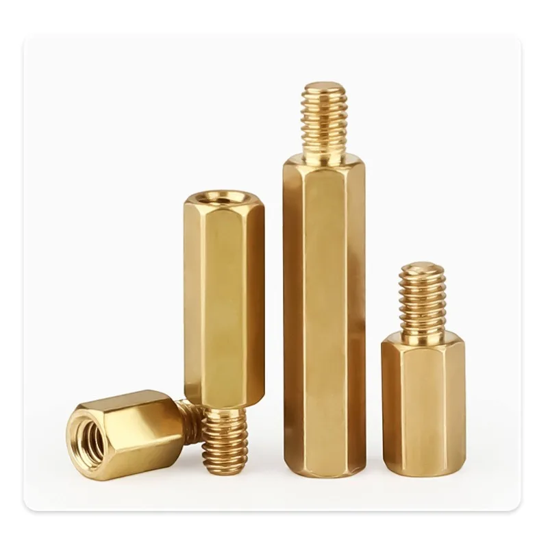 Hexagonal copper column, single head copper stud, chassis main board screw column, isolation column circuit board terminal