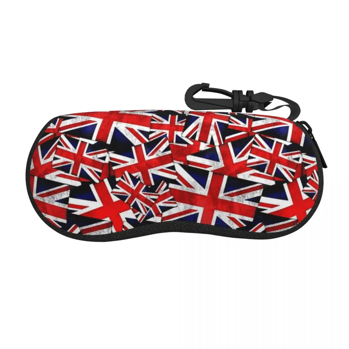 British Flag Union Jack (1) Shell Glasses Case Portable Sunglasses Box Women Men Soft Eyeglass Bag Pouch