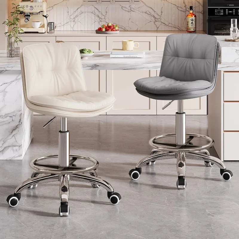 Modern Swivel Bar Chair Bar Stool Counter Stool Backrest High Stool Front Desk High Stool Ergonomic Office Chair Chaise Stool
