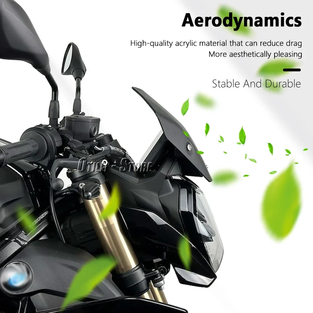 

For BMW S1000R Motorcycle Windshield Windscreen S 1000 R S1000 R 1000R 2021-2025 2024 Wind Deflector Shield Screen with Bracket