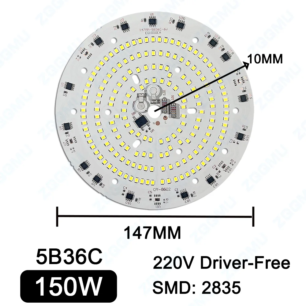 Imagem -05 - Lâmpada Led com Driver Pcb Light 3w 5w 7w 9w 12w 15w 18w 24w 40w 50w 100w 150w ac 220v240v Fonte Board